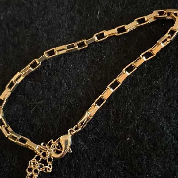 14 k gold plate over Rhodium approximately 7 inch bracelet - Picture 5 of 5